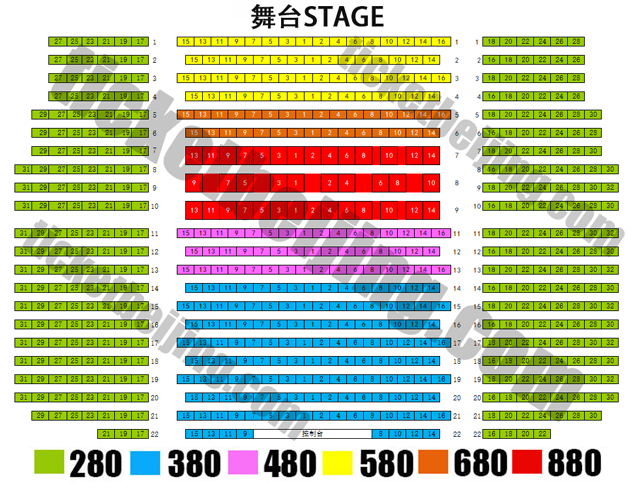 Chaoyang Theatre seating chart map